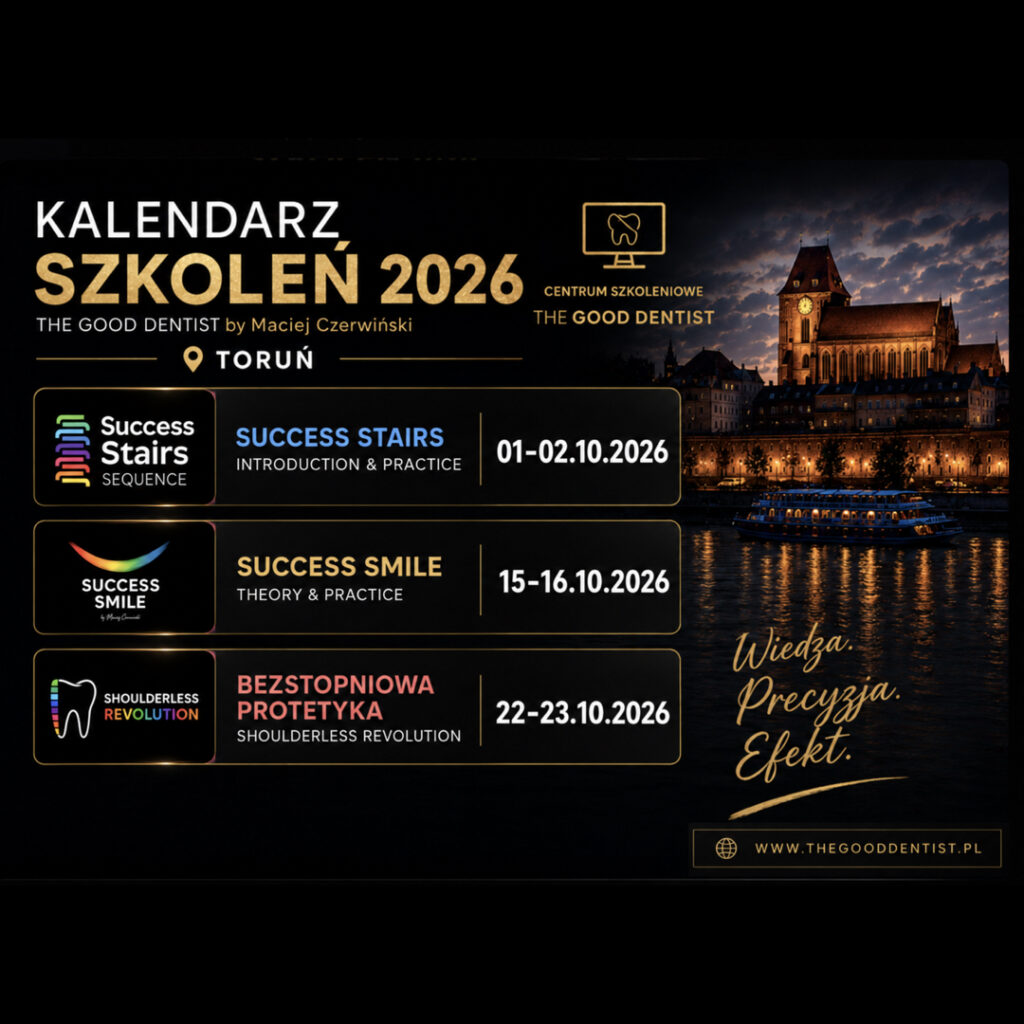 Kalendarz szkoleń 2026 The Good Dentist w Toruniu